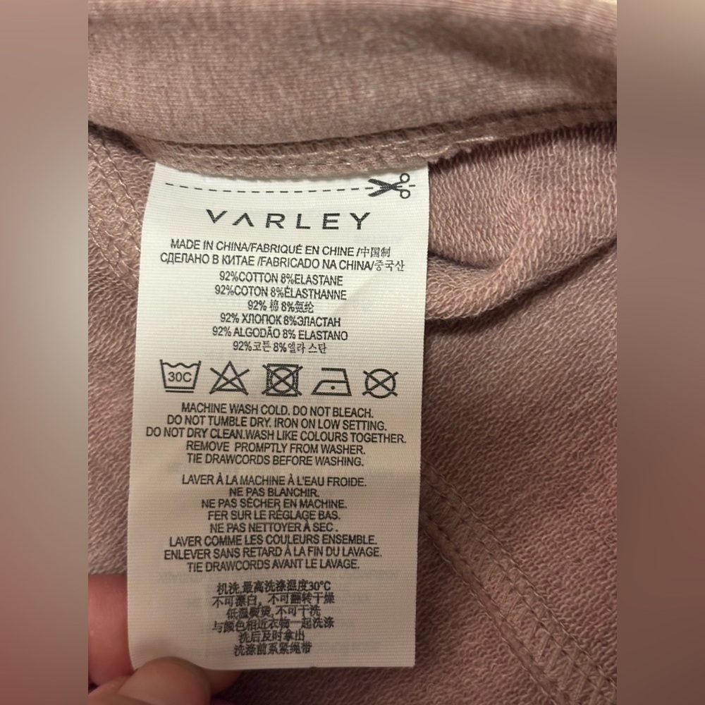 NWOT VARLEY Atlas Sweatshirt in Ash Rose - Picture 5 of 15